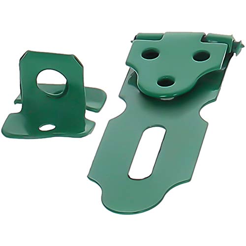 Hasps, Padlock Locking Hasp Staple Iron Safety Door Clasp Gat, Lock Latch Door Cabinet Swivel Clasp Latch Green,?Aicosineg?