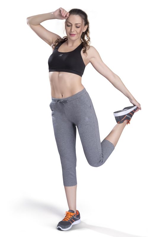 Image of Slim FIT Stretchable Capri with Side Pockets for Women