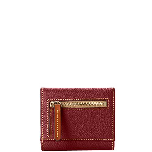 Dooney & Bourke Wallet, Pebble Grain Small Flap Credit Card Wallet - Wine #TOP3
