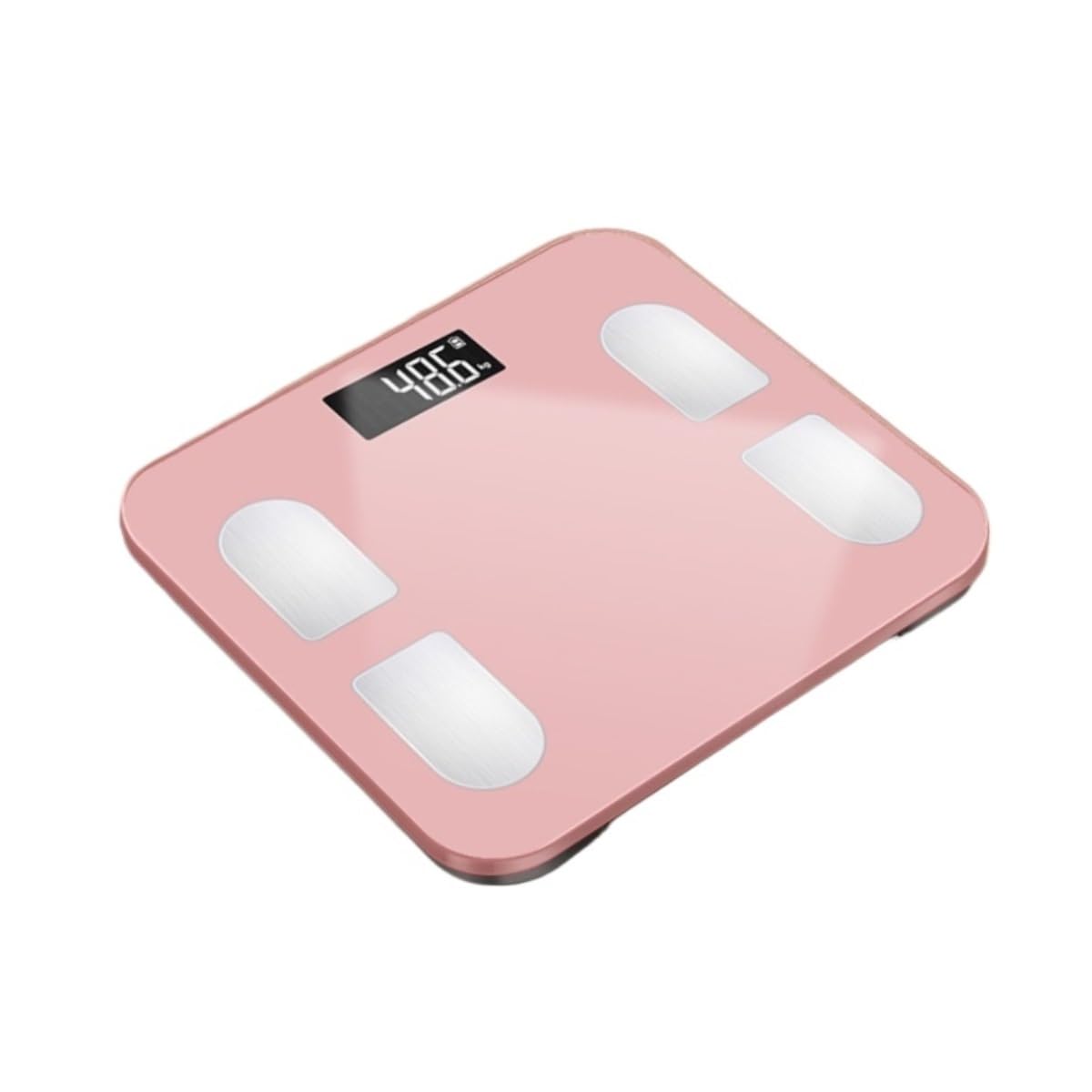 GFJHdfhE Scales for Body Weight, Glass Platform Bathroom Scale Electronic Weight Healthy Fat Multi-function High Precision Sensors(Pink)