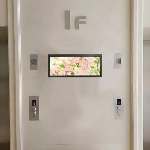 Image of VSDISPLAY 12.3'' Advertising LCD Monitor 1920X720 IPS Stretched Bar Display | Small Digital Signage Display Supports USB Input Auto Copy Autoplay
