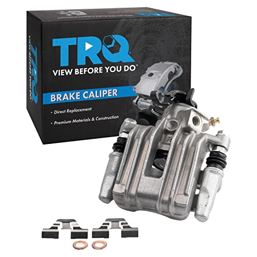Image of TRQ Rear Right Brake Caliper w /Bracket Passenger Side | For 2002-2006 Audi TT TT Quattro 1998-2010 Volkswagen Beetle 1999-2006 Golf