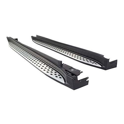 Estribos laterales aluminio negro y plata para Mercedes Benz ML miniatura 3