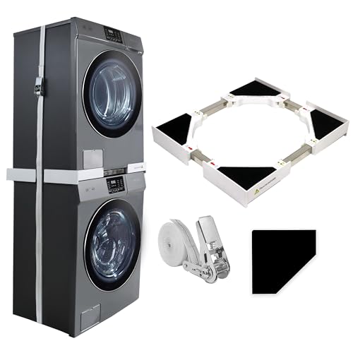 MaxWorks Stacking Kit for Washer and Dryer, Universal Stacking Kit for Washing Machine and Dryer