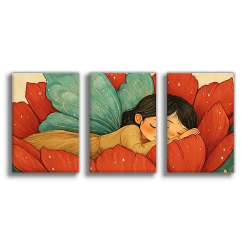 Poster sur toile fée endormie pour apaiser l'ambiance de la maison