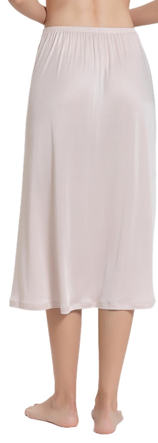Demi-slip pour femme 100 % soie de mûrier pour sous-robe, jupe longue, jupon, jupon tricoté en soie