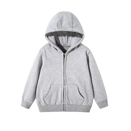 Zip Up Hoodies Solid Jacket Long Sleeve Drop Shoulder Sweatshirt Casual Lightweight Comfortable Outerwear with Pocket