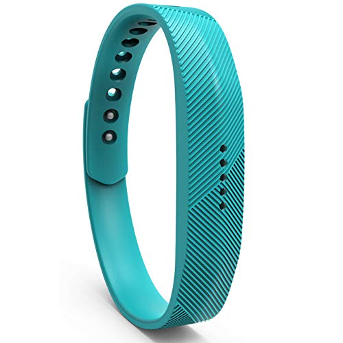 KingAcc Compatible Fitbit Flex 2 Bands, Soft Silicone Replacement Band for Fitbit Flex 2 with Metal Buckle Fitness Wristband Strap for Women Men