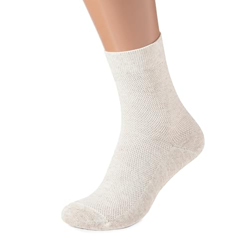 LuxWeave™ Men's Fine Mesh-Knitted Thin Breathable Linen Socks2
