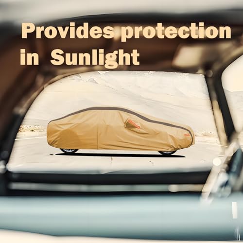 FSGRICH Camaro Car Cover Waterproof All Weather Compatible with Chevy Camaro, Outdoor Anti-UV Sun Rain Protection Full Exterior Cover by FSGRICH - Used condition - Image 3