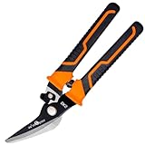 VANJOIN 9'' Scissors Heavy Duty, Carpet Cutter with SK-5 Steel Blade, Multipurpose Carpet Cutting Scissors All Purpose for Carpet/Cardboard/Recycle