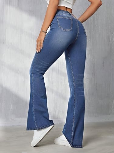 Image of Ben Martin Women's Wide Leg Fit Mid Rise Jeans