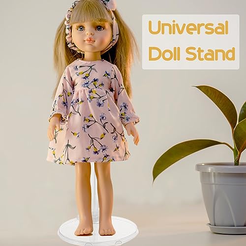 Image of 10 PCS Doll Stands, Transparent Support Stands for Dolls, Action Figure Stand with Adjustable Waist Clip, Mini Display Holder Base for 11 to 13 Inch Tall Action Figure Dolls Accessories (Clear)