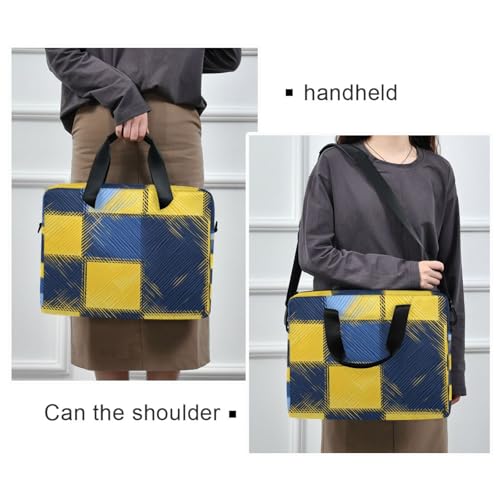 Bolso Portátil de Viaje 15.6 Pulgadas Amarillo Azul miniatura 2