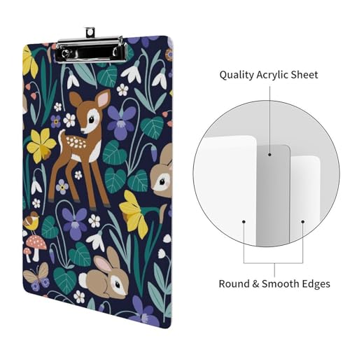 Planchette porte-bloc A4 imprimé cerf pour simplifier la prise de notes - 3