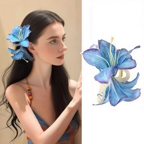 Pince à cheveux fleur tropicale pour faire tenir vos coiffures d'été sans abîmer