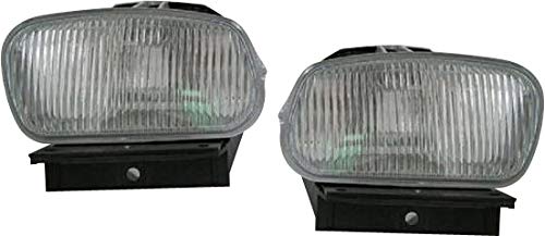 Evan Fischer Front, Driver and Passenger Side Fog Light Compatible with 1998-2000 Ford Ranger, Fits 1998-2000 Mazda B4000, 1998-2000 B3000 & 1998-2000 B2500 - FO2593198, FO2592198