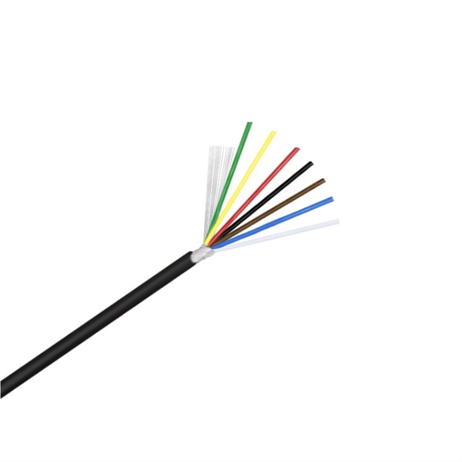 cavo schermato, Cavo di segnale schermato UL2547 2-7 conduttori 22-30 AWG 10 metri(7cores,26AWG)