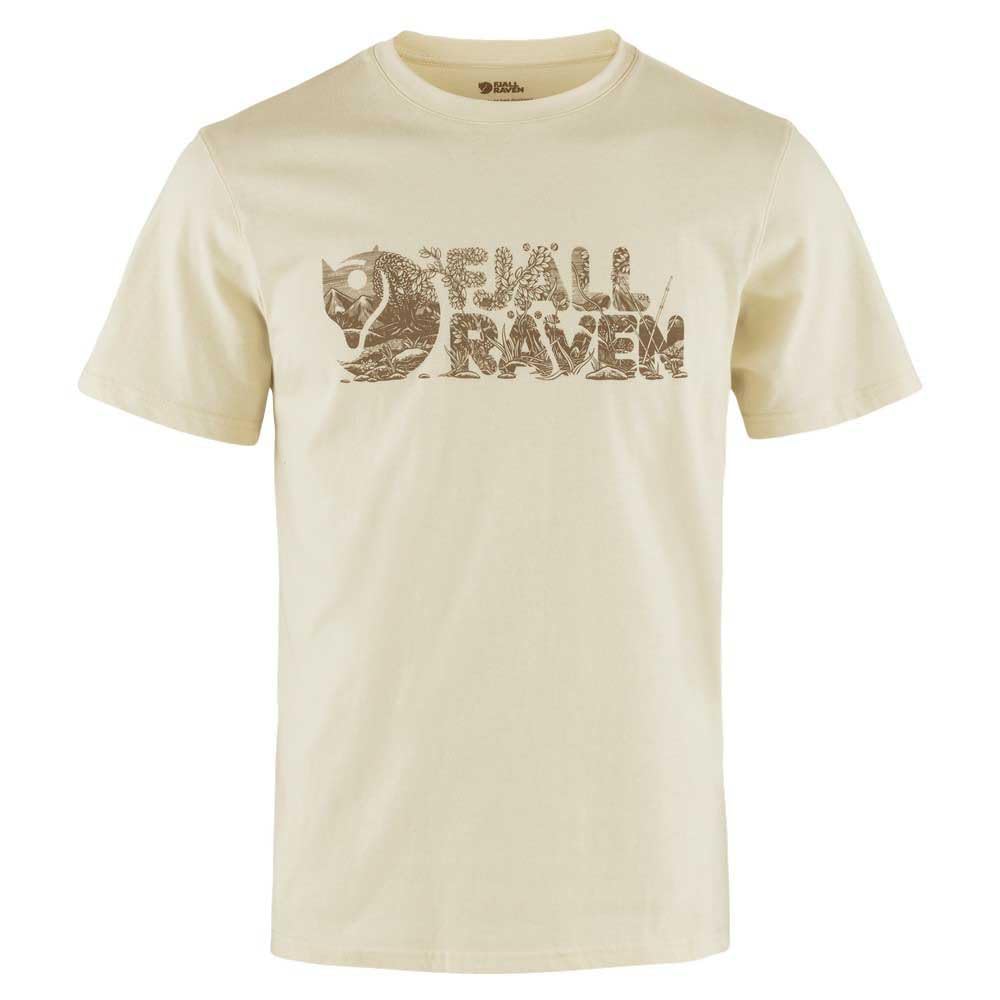 Fjällräven Men's Chalk White Fjallraven 12600219-113 Lush Logo T-Shirt M T-Shirt Size L