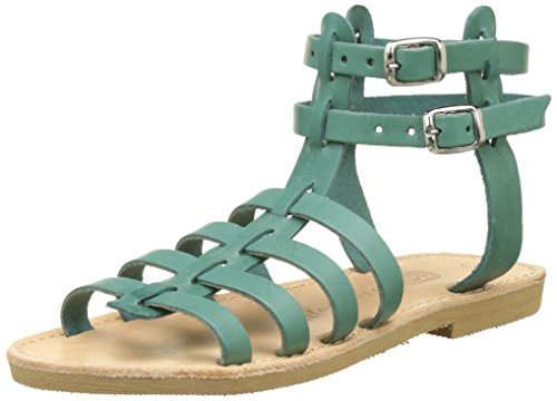 THELUTO Fille Coralie Spartiates, Vert (Vert De Gris), 30 EU