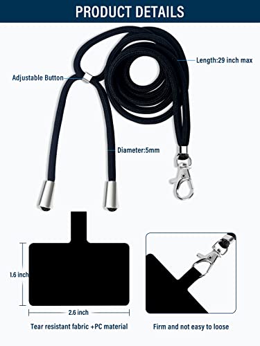Bfsd·Dm Universal Cell Phone Lanyard,Crossbody Lanyard With Adjustable Nylon Neck Strap,Compatible With Every Mobile Phone thumb #2