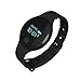 NICERIO H8 Bracelet intelligent en silicone avec moniteur de sommeil et moniteur de santé pour enfants Noir