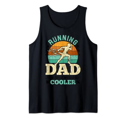 Uomo Running Dad Divertente Maratona Runner Run Lover Graphic Canotta