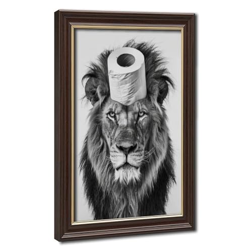 Papier toilette amusant lion décoratif pour métamorphoser la chambre