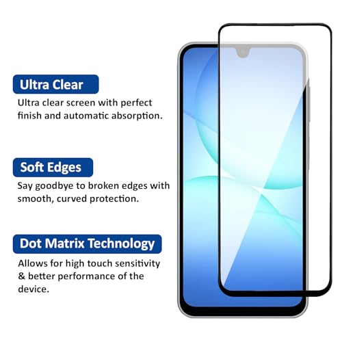 Image of AIBEX Tempered Glass for Samsung F17 5G / Samsung A17 5G / Samsung F16 5G / Samsung A16 5G / Samsung M16 5G / Samsung A26 5G| 9H Hardness|Anti-Glare & Anti-Fingerprint|Water Resistant
