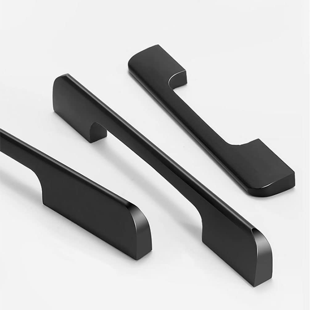 Uchwyty do szafek, czarne, 2 sztuki uchwytów meblowych ze stopu aluminium, powierzchnia galwaniczna, uchwyty do szuflad, odstęp między otworami: 96-1152 mm, uchwyty kuchenne, czarne uchwyty do szafek