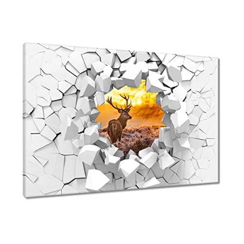 Tableau imprimé sur toile H787M_WDPC1B pour décoration murale moderne 120 x 80 cm