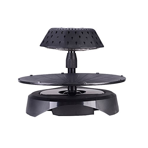 CGOLDENWALL J&A Korean Style BBQ Baking Pan Large Teppanyaki Electric Grill Indoor Barbecue Grill Non-stick Oven Smokeless Electric Baking Pan Infrared Convection Oven Automatic Rotating (110V)