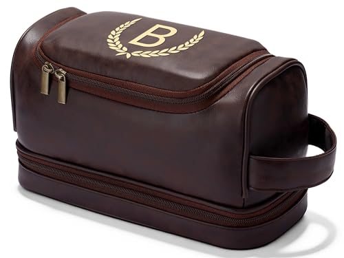 Trousse de toilette cadeau Noël anniversaire homme initiale B