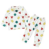wuayi Unisex Baby Schlafanzüge Weihnachtskostüm Baby Mädchen Jungen Geometrie Schlafanzugoberteile + Schlafanzughosen Bademäntel Kinderkleidung Babykleidung