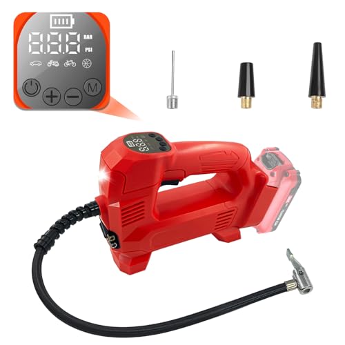 For CRAFTSMAN V20 20V Cordless Tire Inflator, Up to 160 PSI, with Digital Pressure Gauge, Portable Air Compressor Battery Powered Tire Air Pump for Cars Motorcycles Bikes Balls, Bare Tool Only