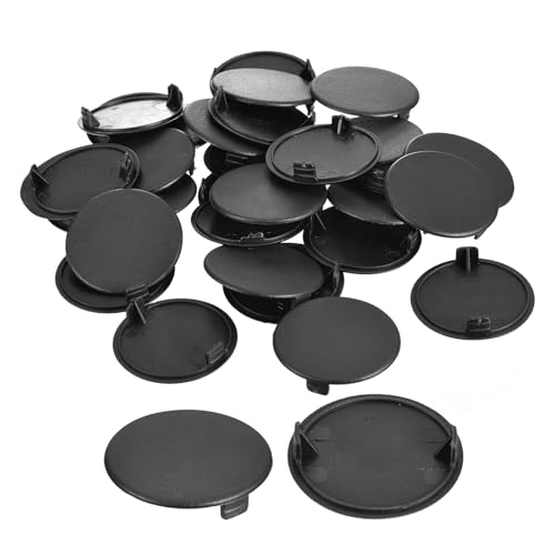 uxcell 30Pcs Hinge Hole Covers, 38mm(1 1/2