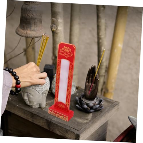 Tablette de temple en bois pour décoration de table rituelle à la maison