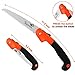 Folding Pruning Saw, Hand Held Design Jab Saw for Trimming Gardening Camping Hiking PVC Bone Cutting Wood, Portable Survival Foldable Saw with Rugged Blade(7