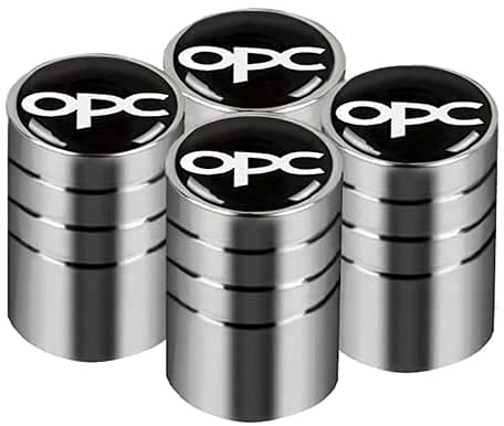 4 PièCes MéTal de Bouchons de Valve de Pneus pour Opel Astra H G J Insignia Mokka Zafira Corsa Vectra, Couvercle de Pneu de Voiture, Capuchon de Tige de Valve à Air, Tige de Accessoires de Voiture Cover