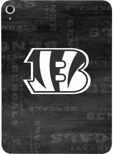 Skinit Decal Tablet Skin Compatible with iPad 11th Gen (2025) - Officially Licensed NFL Cincinnati Bengals Black & White Design