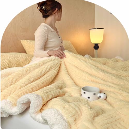 Cobertor macio tamanho queen, cobertor macio térmico confortável reversível, cobertor de cama jacqua