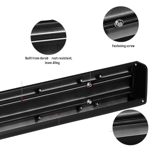 Estribos laterales para Ford F150 2009-2014 aluminio negro miniatura 3
