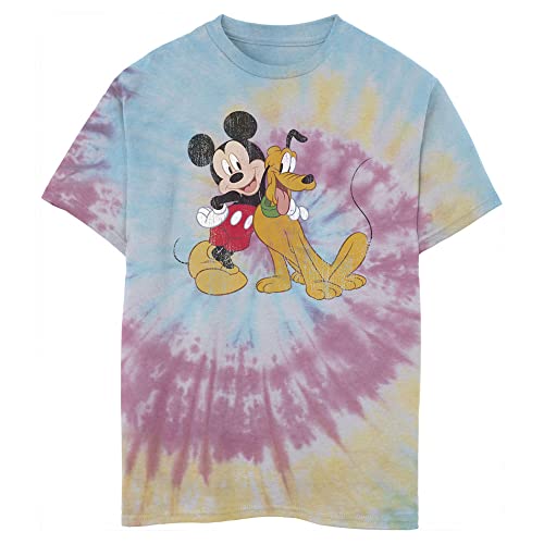 T-shirt Disney garçon manches courtes Mickey et Pluto vêtements enfant