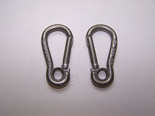 2-Pack Snap Hook Carabiner Marine Grade, 2