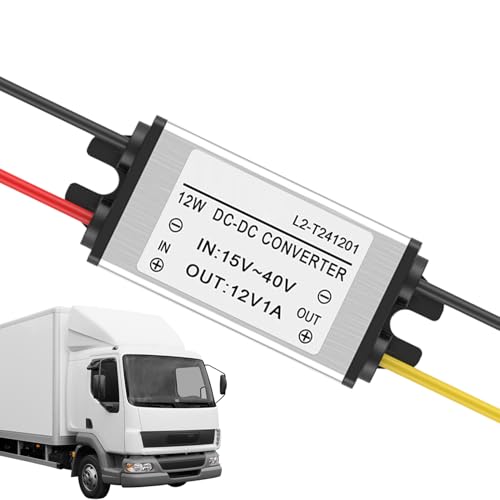 Fbinys Transformador Reductor DC | Regulador De Voltaje Ajustable,Convertidor Reductor Ajustable de Voltaje - para Camión, Vehículo Recreativo RV, y Módulo de Electrónica Automotriz