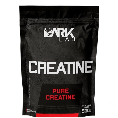 Creatina Pura Dark Lab 500g, Monohidratada 100% de Pureza, Sem Sabor