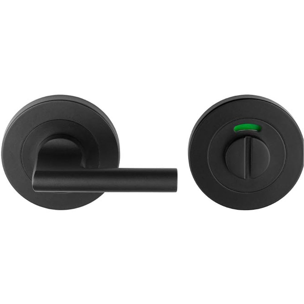 Disabled Thumbturn Handle with Release with Indicator Matt Black