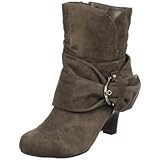 Naughty Monkey Women's Catch Ankle Boot,Taupe,6 M US