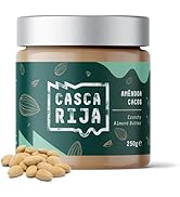 CASCA RIJA : Beurre d'Amande Croquante 250g | 99,8% d'Amandes Grillées + 0,01% de Cannelle Moulue...