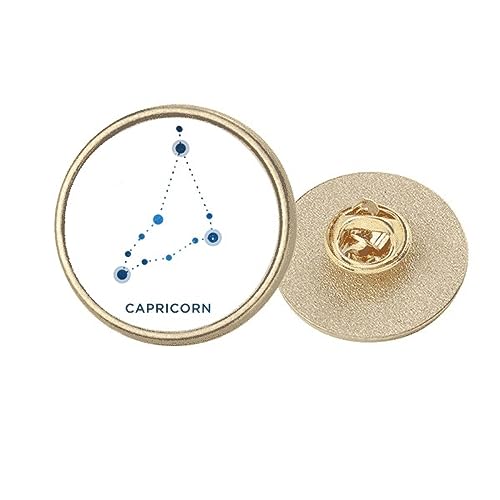 Broche Capricorne en métal doré à la finition élégante et raffinée